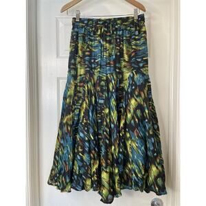 Mix Noveau Midi Swing Skirt Size M Flowy Bouncy Boho EUC
